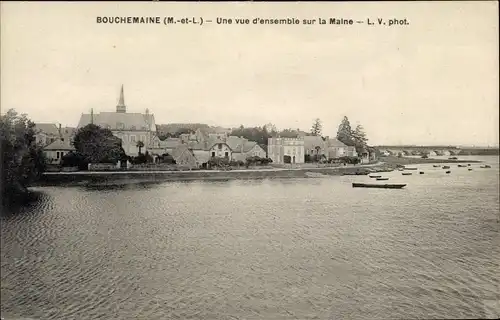 Ak Bouchemaine Maine et Loire, Une vue d'ensemble sur la Maine