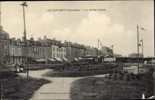 Ak Luc sur Mer Calvados, Le Jardin Public