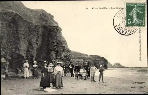 Ak Luc sur Mer Calvados, Les Falaises