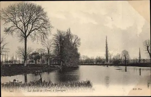 Ak Louvigny Calvados, Les Bords de l'Orne