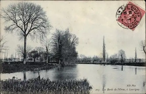 Ak Louvigny Calvados, Les Bords de l'Orne