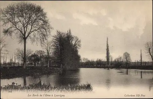 Ak Louvigny Calvados, Les Bords de l'Orne