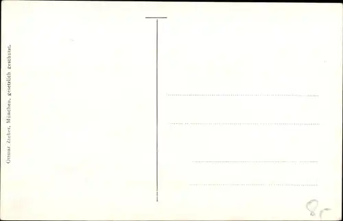 Briefmarken Passepartout Ak München, Frauentürme, Wappen