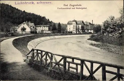 Ak Głuchołazy Zdrój Bad Ziegenhals Schlesien, Ferdinandsbad, Hedwigshof