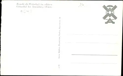 Ak Neuenbürg im Schwarzwald Württemberg, Wirtschaft im Gösseltal