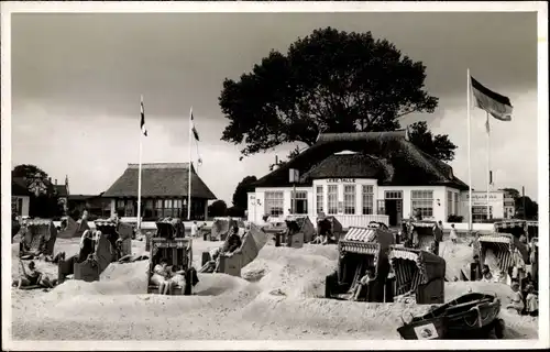 Foto Ak Ostseebad Dahme in Holstein, Lesehalle, Strand