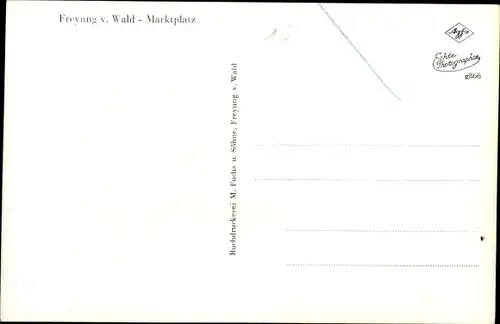Ak Freyung im Bayerischen Wald, Marktplatz