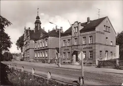 Ak Oberlungwitz in Sachsen, Löwenapotheke