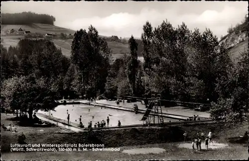 Ak Baiersbronn im Schwarzwald, Schwimmbad