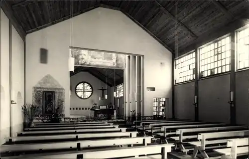 Foto Ak Westerland auf Sylt, Kirche, Inneres