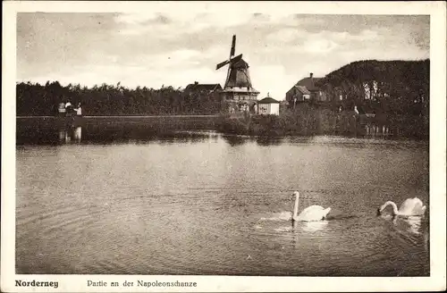 Ak Norderney in Ostfriesland,  Partie a. d. Napoleonschanze