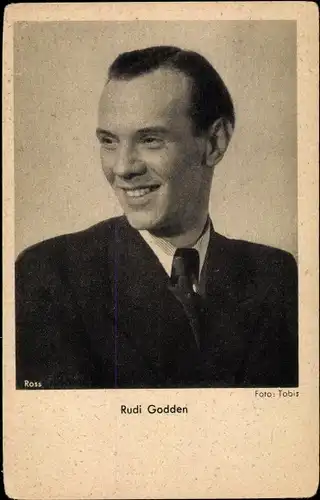Ak Schauspieler Rudi Godden, Portrait