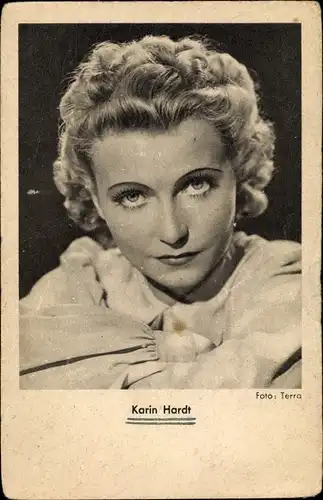 Ak Schauspielerin Karin Hardt, Portrait