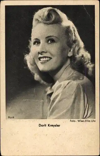 Ak Schauspielerin Dorit Kreysler, Portrait