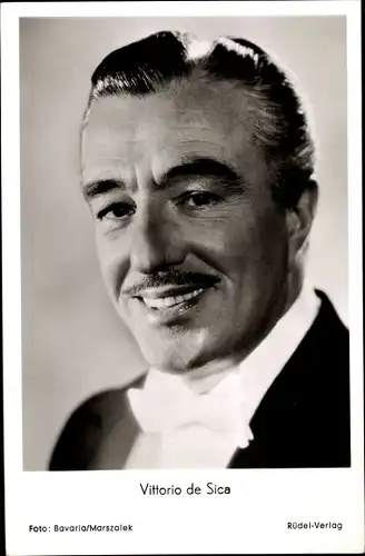 Ak Schauspieler Vittorio de Sica, Portrait, Casino de Paris