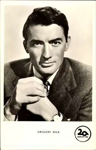 Ak Schauspieler Gregory Peck, Portrait