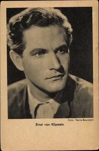 Ak Schauspieler Ernst von Klippstein, Portrait