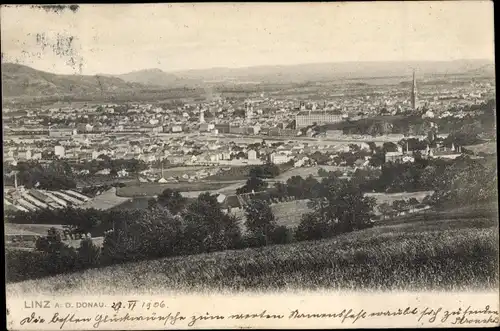 Ak Linz an der Donau Oberösterreich, Panorama