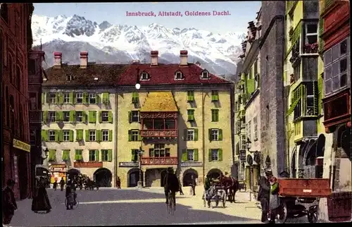 Ak Innsbruck in Tirol, Altstadt, Goldenes Dachl