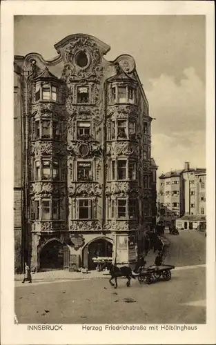 Ak Innsbruck in Tirol, Herzog Friedrichstraße, Hölblinghaus