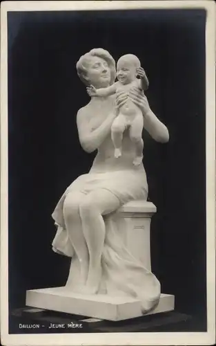 Ak Plastik von Daillion, Jeune Mere, Mutter mit Baby