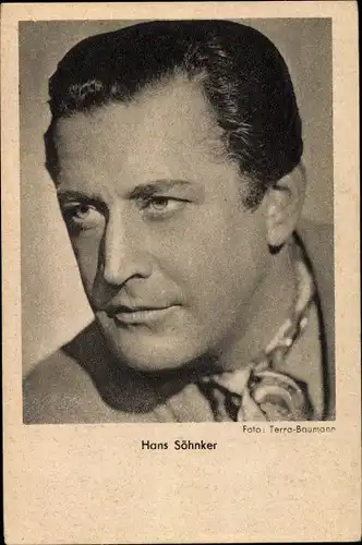 Ak Schauspieler Hans Söhnker, Portrait
