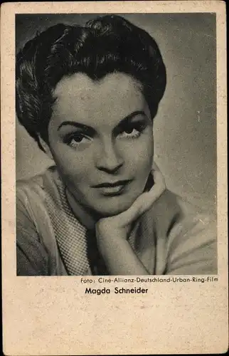 Ak Schauspielerin Magda Schneider, Portrait