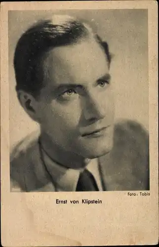 Ak Schauspieler Ernst von Klipstein, Portrait
