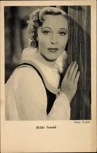 Ak Schauspielerin Hilde Sessak, Portrait