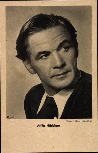 Ak Schauspieler Attila Hörbiger, Ross Verlag, Haenchen