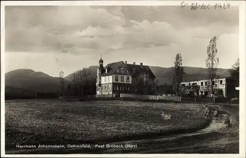Ak Oehrenfeld Drübeck Ilsenburg, Blick auf das Hermann Johannaheim, Kindererholungsheim