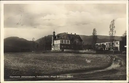 Ak Oehrenfeld Drübeck Ilsenburg, Blick auf das Hermann Johannaheim, Kindererholungsheim