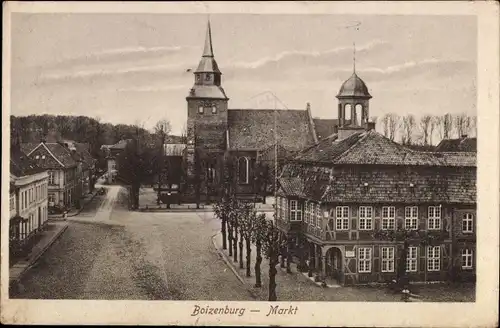 Ak Boizenburg an der Elbe, Marktplatz