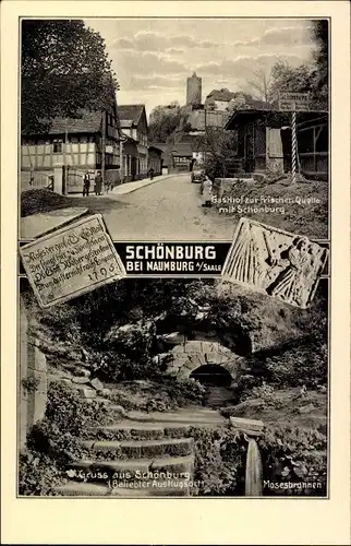 Ak Naumburg an der Saale, Schönburg