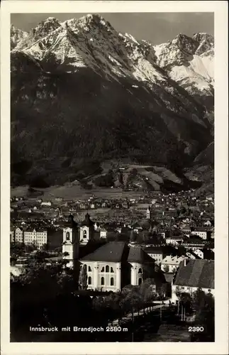 Ak Innsbruck in Tirol, Blick auf den Ort, Brandjoch