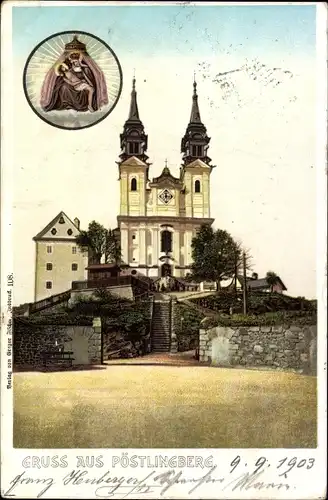 Ak Linz in Oberösterreich, Pöstlingberg, Kirche
