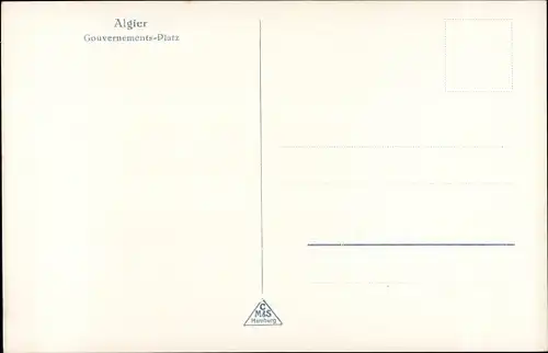 Ak Algier Alger Algerien, Gouvernements Platz, Reiterstandbild