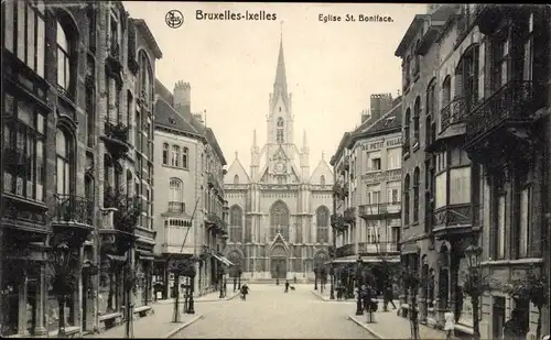 Ak Ixelles Elsene Bruxelles Brüssel, Eglise St. Boniface