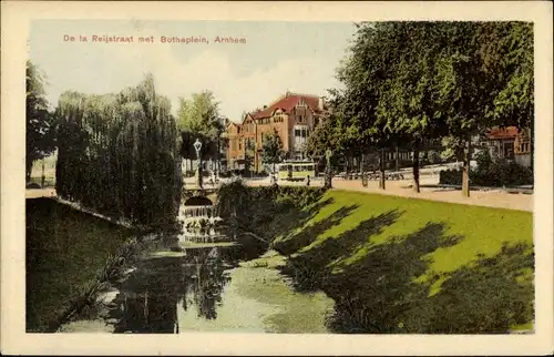 Ak Arnhem Gelderland Niederlande, De la Reijstraat met Bothaplein