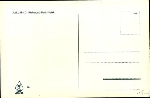 Ak Karlovy Vary Karlsbad Stadt, Richmond-Park-Hotel
