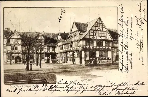 Ak Wolfenbüttel in Niedersachsen, Rathaus