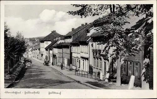 Ak Clausthal Zellerfeld im Oberharz, Zellbach, Straßenpartie