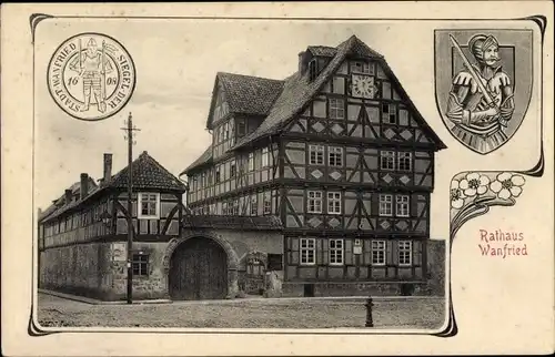 Ak Wanfried an der Werra Hessen, Rathaus