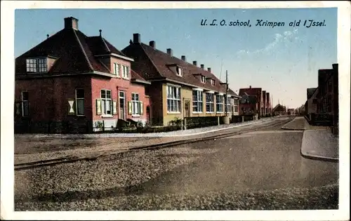 Ak Krimpen aan den IJssel Südholland, U. L. O. school