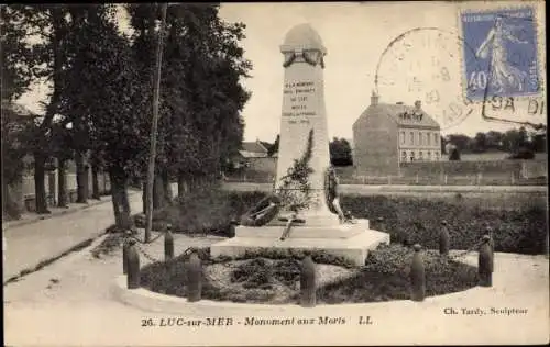 Ak Luc sur Mer Calvados, Monument aux Morts