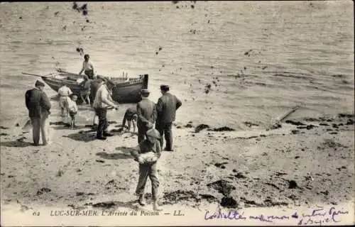 Ak Luc sur Mer Calvados, L'Arrivee du Poisson