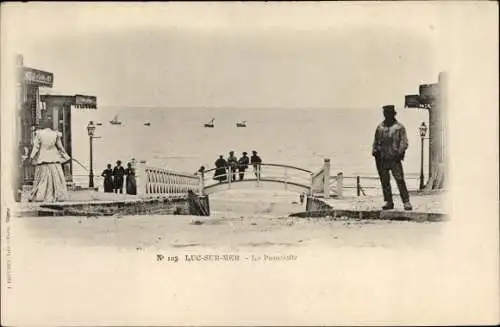 Ak Luc sur Mer Calvados, La Passerelle