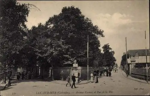Ak Luc sur Mer Calvados, Avenue Carnot, Rue de la Mer