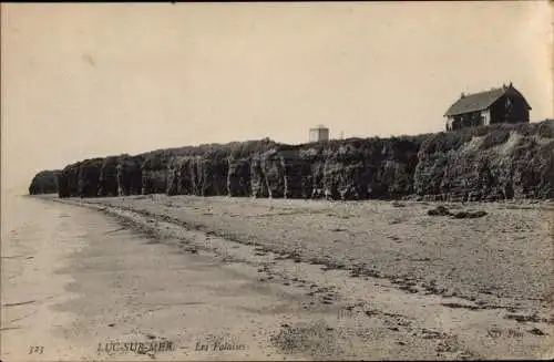 Ak Luc sur Mer Calvados, Les Falaises