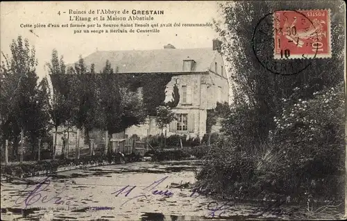 Ak Fatouville Grestain Eure, Ruines de l'Abbaye de Grestain